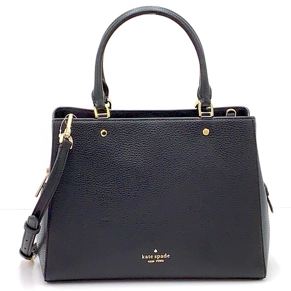 kate spade Handbags - Kate Spade Leila Medium Triple Compartment Satchel Black